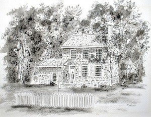 Pen & Ink Wash house portrait